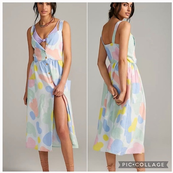 Anthropologie Bobo Choses Button-Down Midi Dress - Picture 1 of 10